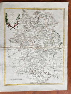 1782 Governi di Moscovia e Woronez antique MAP of RUSSIA MOSCOW & VORONEZH: Governi di Moscovia e Woronez colle loro Provincie Nella Russia Europea Di nuova Projezione (Moscow and Voronezh) Venice: Antonio Zatta; 1782 size (including margins) 14 1/2 by 19" Very good condition