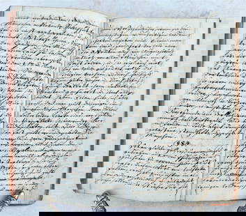 1800s GERMAN MANUSCRIPT BOOK MEDICAL MORAL TREATISE antique: Medical-moral treatise Anonymous German manuscript on paper (around 1800) Title page in calligraphy and 180 manuscript pages Original cardboard binding Dietetic-moral writing by the well-known "Tischb