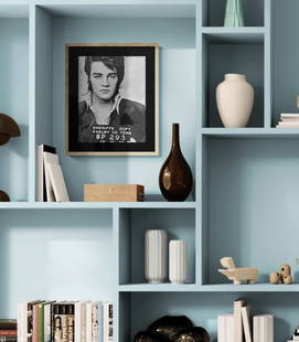 ALEXANDER DULAC | ELVIS PRESLEY Hand Signed Unframed Print Edition of 10 | COA: My art is a celebration of the grandeur and splendor of the 21st century. Through my portraits, I seek to immortalize those who not only define but also inspire aspiration and luxury in our contempora