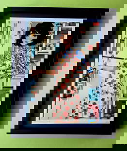 Death NYC LG Framed 16x20in Pop Art Original Certified Asian Murakami Beauty 10: Up for Sale this Beautiful and Scarce Print by Pop Art Graffiti Master Artist Death NYC Hand Signed in Pencil Numbered X/100 or Artist Proof This piece is mounted on a 20 x 16 in. black acid free blac