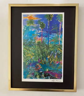 LeRoy Neiman " Montecarlo " Signed Pop Art Mounted and Framed in a New 11x14: Beautiful and Scarce Original 1991 Print After Leroy Neiman " SCENES OF MONTECARLO " Facsimile Signed in Ink This piece is mounted on a 11 x 14 in. black acid free premium black board. Framed covers a