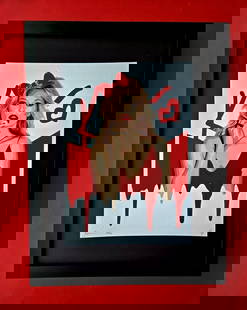 DEATH NYC Hand Signed Print Framed 16X12in COA "RED HOT KATE": This is a Stunning and Scarce 100% Authentic New Print by Death NYC Hand Signed and Numbered in Pencil by the Artist Limited Edition of 100 Print Size: About 10x8in Fine Art 300 gsm Paper Print is Bli