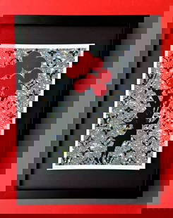 DEATH NYC Hand Signed Print Framed 16X12in COA "Luxury Vuitton Lift-Off" ��: This is a Stunning and Scarce 100% Authentic New Print by Death NYC Hand Signed and Numbered in Pencil by the Artist Limited Edition of 100 Print Size: About 10x8in Fine Art 300 gsm Paper Print is Bli