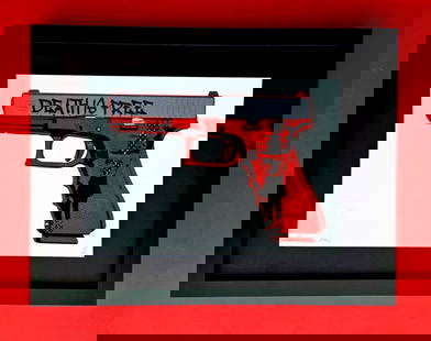 DEATH NYC Hand Signed Print Framed 16X12in COA DEATH IS FREE + TRIGGER WARNING: This is a Stunning and Scarce 100% Authentic New Print by Death NYC Hand Signed and Numbered in Pencil by the Artist Limited Edition of 100 Print Size: About 10x8in Fine Art 300 gsm Paper Print is Bli