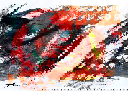 Acrylic painting Crazy desire for life Anatoliy Menkiv: 143MENK Painter: Anatoliy Menkiv Size: 84x60 cm/33.07x23.62 inches Components: acrylic, paper Original painting - Metaphysics series CONDITION: excellent ARTIST: Anatoliy Menkiv is a famous Ukrainian