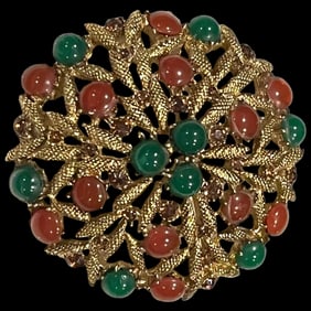 Vintage Signed Capri Brooch