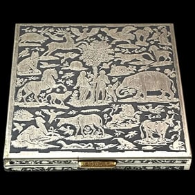 Vintage French Volupte Adam and Eve Compact