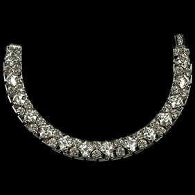 Vintage Statement Rhinestone Tennis Bracelet