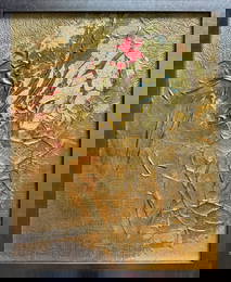 Perception of the author's technique Oil painting with frame Gold K. Leonid