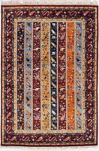 Hand Knotted Shirvan Paisely Oriental Rug 6' x 8'8": Title:Hand Knotted Shirvan Paisely Oriental Rug 6' x 8'8" Description:&#8226; Rug Number: 88995 &#8226; Country of Origin: India &#8226; Style, Design: Caucasian, Shirvan, Tribal, Geometric &#8226; Si