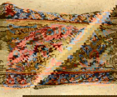 Hand-Made antique rug Pillow Cushion Rug 1'2" x 1' 8": Title: Hand-Made antique rug Pillow Cushion Rug 1'2" x 1' 8"Description:Antique detailed design hand made functional_useable