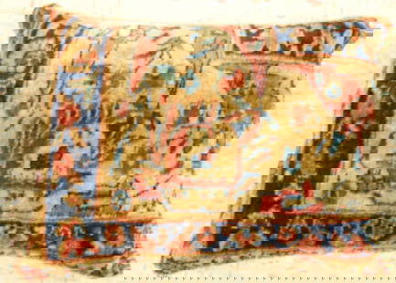 Hand-Made antique rug Pillow Cushion Rug 1'2" x 1' 8": Title: Hand-Made antique rug Pillow Cushion Rug 1'2" x 1' 8"Description:Antique detailed design hand made functional_useable