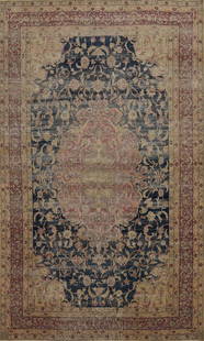 Pre-1900 Vegetable Dye Kerman Ravar Persian Large Rug 10x17: Title: Pre-1900 Vegetable Dye Kerman Ravar Persian Large Rug 10x17 Description:A Beautiful Genuine Iran ( Persia ) Kerman (Ravar) rug is Hand Knotted by skillful weavers in Iran ( Persia