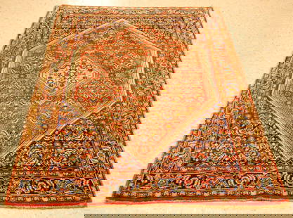 Persian BIJAR RUG 3'10" x 5'8": Title: Persian BIJAR RUG 3'10" x 5'8" Description:OLD,ANTIQUE HIGHLY DETAILED HIGH KPSI_KORK WOOL Persain BIJAR ORIENTAL RUG CLASSIC VILLAGE WOVEN......... Red and Royal Blue field................Kork