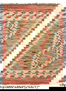 Natural Wool Flat Weave Handmade Kilim Rug Vegetable Dye #P1063: Title:Natural Wool Flat Weave Handmade Kilim Rug Vegetable Dye #P1063 Description:Size in Feet: Width: 2 x Length: 2.7 Size in Inches: Width: 24 in x Length: 31 in Rug Type: Area Rug Colors: Multi Wea