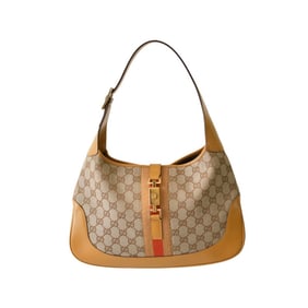 Gucci Jackie 1961 GG Monogram Canvas & Leather Medium Shoulder Bag Top handbag