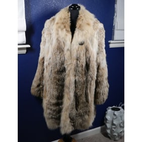 Beautiful Canadian Lynx Fur Coat Jacket Unisex XL Plus