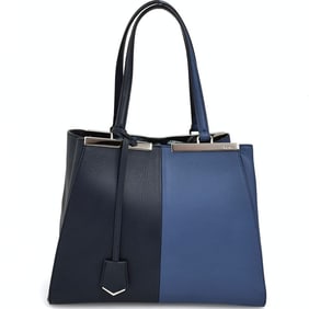 FENDI "3Jour" two-tone leather bag