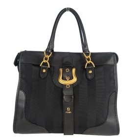 FENDI Handbag in Pacan canvas and leather