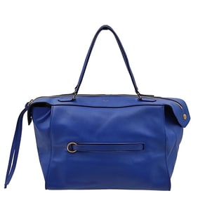 CELINE Ring handbag in light blue leather