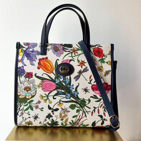 GUCCI Ophidia Flora GG Supreme Shopper Bag