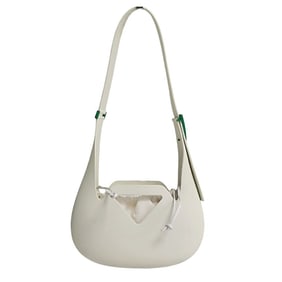 BOTTEGA VENETA Small Punch Rubber bag in white rubber