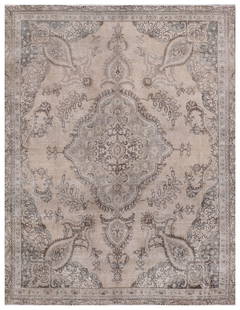 Persian 8' x 11' Vintage Hand-knotted Rug Neutral Taup Gray Semi-Antique PK147: Title:Persian 8' x 11' Vintage Hand-knotted Rug Neutral Taup Gray Semi-Antique PK147 Description:Size in Feet: Width: 8.1 x Length: 10.7 Size in Inches: Width: 97 in x Length: 127 in Colors: Taup, Gra