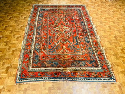 Antique Turkish Ushak Rug-2326: Title: Antique Turkish Ushak Rug-2326 Description:Antique Turkish rug, from west of Turkey, size 4 ft. 6 inches by 6 ft. 9 inches, circa 1900, excellent condition with a good pile throughout, complete