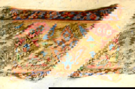 Hand-Made antique rug Pillow Cushion Rug 1'2" x 1' 8": Title: Hand-Made antique rug Pillow Cushion Rug 1'2" x 1' 8"Description:Antique detailed design hand made functional_useable