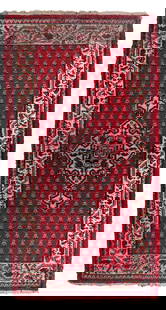 Handmade vintage Indian Seraband rug 2.4' x 4.6' (74cm x 143cm) 1970s: Title: Handmade vintage Indian Seraband rug 2.4' x 4.6' (74cm x 143cm) 1970s Origin:India Dimension: 2.4' x 4.6' (74cm x 143cm) Materials:wool Year:1970s Description:Handmade vintage Indian Seranad ru