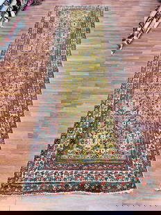 Antique Persian Camel hair Runner-4346: Title: Antique Persian Camel hair Runner-4346 Description:Beautiful all over design camel Hair runner, from northwest persia, size 3 ft. 7 inches by 13 ft, circa 1910, excellent conditionwith very sli