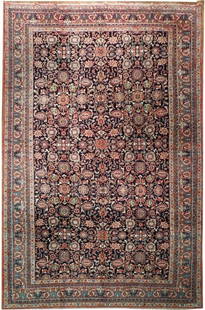 Large 11' x 17' Persian Mahal Rug 16904: Title:Large 11' x 17' Persian Mahal Rug 16904 Description:Size in Feet: Width: 11' x Length: 17' Size in Inches: Width: 132 in x Length: 204 in Colors: Multi Weave: 100% Handmade Pile: 3/8" Wool Style
