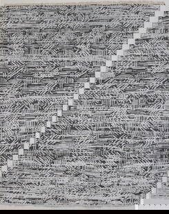 Dark Gray Geometric 8X10 Oriental Modern Rug: Title: Dark Gray Geometric 8X10 Oriental Modern Rug Description:Handmade 8X10 dark gray oriental rug made with vegetable dyes (fine wool pile and cotton foundation), superior knot count, and alluring