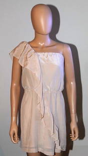 MASON SIZE 4 BEIGE ONE SHOULDER SEXY DRESS LINING MADE IN USA 100% SILK: NH5 MASON CLUB DRESS ONE SHOULDER 100% SILK SIZE 4 LINING MADE IN USA A SIMPLY IRRESISTABLE! PLEASE, CHECK OUR OTHER VINTAGE DESIGNER'S UNIQUE COLLECTIONS. Reserve: $124.00 Shipping: Domes