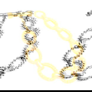 Authentic! Elizabeth Locke 18k Yellow Gold Sapphire Medium Link Toggle Bracelet: Authentic! Elizabeth Locke 18k Yellow Gold Sapphire Medium Link Toggle Bracelet Authentic! Elizabeth Locke 18k Yellow Gold Sapphire Medium Link Toggle Bracelet Product Description About This Piece: Di
