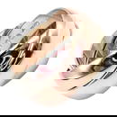 Authentic! Cartier Trinity 18k TriColor Gold Wide Band Ring 1990