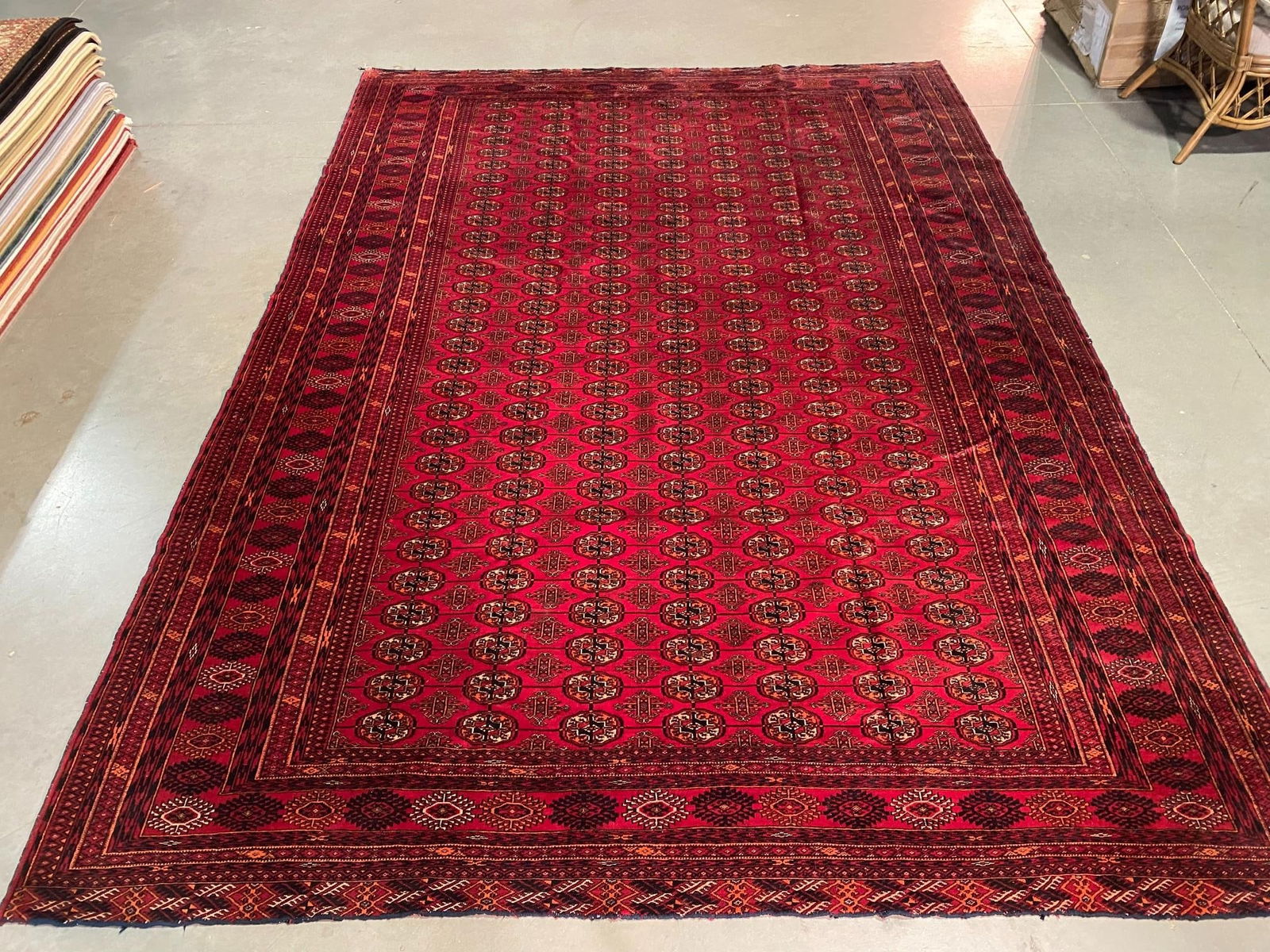Vintage Afghan Rug 8.2x11.7 (1 of 10)