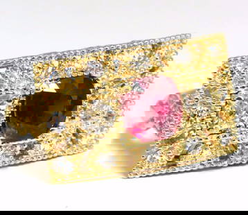 GIA 2.31CT NATURAL CUSHION VIVID RED RUBY DIAMONDS BYZANTINE RING 18KT+: Byzantine Revival Red Prime No Heat Ruby 1.31ct. Natural GIA Certified Ruby Ring GIA Certified Report ID: 5151273363 6.75 X 6.25 X 3.40mm Full cut cushion brilliant Clean Clarity & Transparent The Viv