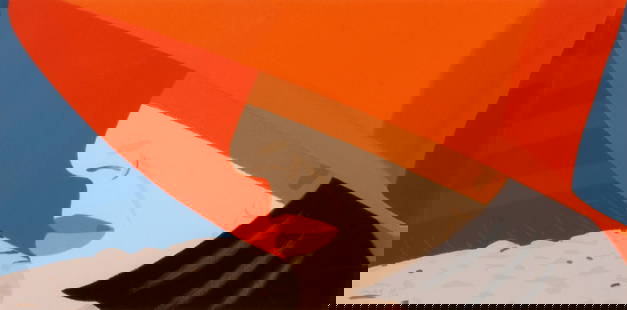 Alex Katz Orange Hat Print: Description: Alex Katz Orange Hat Print measuring at 18x36 inches Date: 1990 Material: Matte Art Paper Additional Information: Possible Reproduction/Printed Later Reserve: $60.00 Shipping: Domestic: F