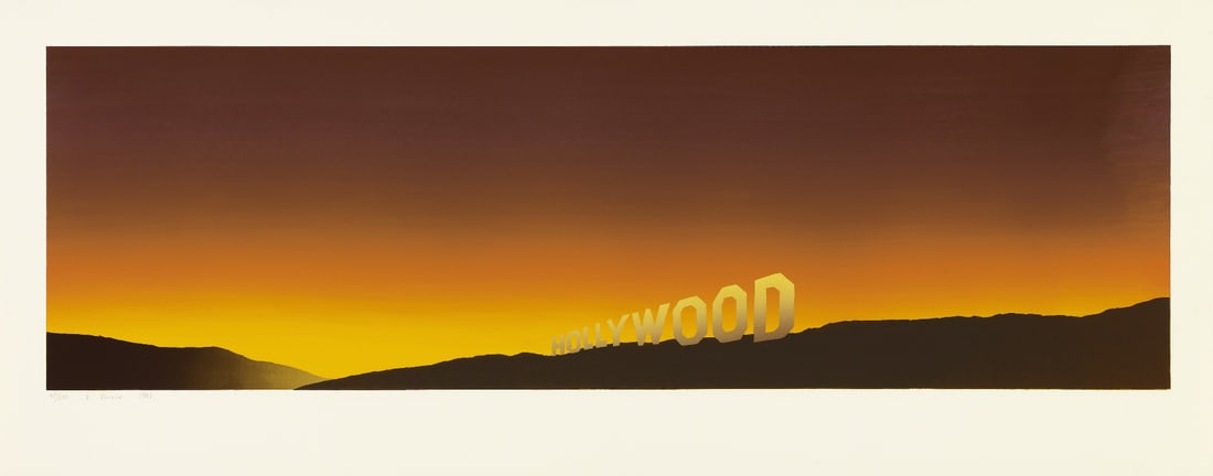 Ed Ruscha 'Hollywood' Print in Colors (1 of 1)