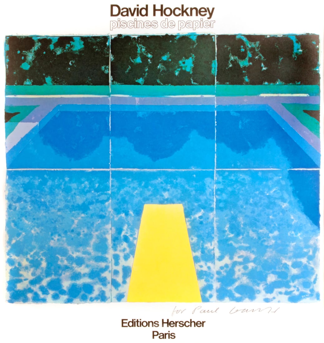 David Hockney 'Paper Pools' Print in color (1 of 1)
