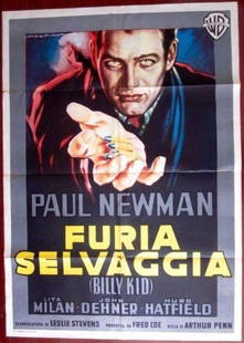 Left Handed Gun - Paul Newman (1958) Italian One Panel Movie Poster: Left Handed Gun - Paul Newman (1958) Italian One Panel Movie Poster, Please refer to the attached photos to determine the