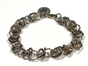 Sterling Silver Circle Charm Bracelet