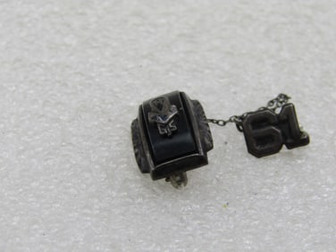 Vintage Sterling MGS - Girl School Class Pin. 1961