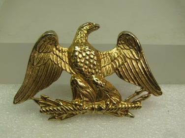 Vintage Large American Eagle Brooch, Signed Accessocraft, 1970's