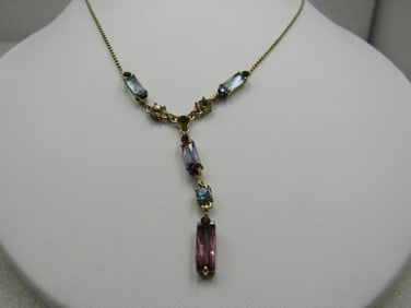 Early 1900's Heart Locket Necklace, 20" 12kt G.F.