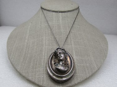 Vintage .999 Henry Winograd Charlotte Pendant