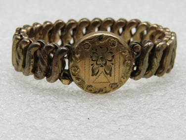 Vintage 12kt G.F. Expanding Sweetheart Bracelet, 1940's, Signed D.F.B. Co.