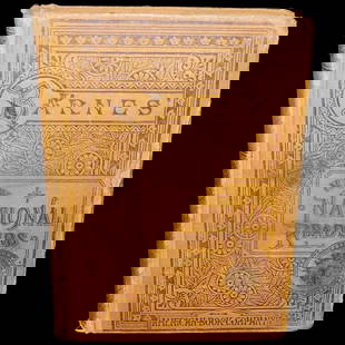 Barnes New National Readers American Book Company-Fourth Reader 1884 Victorian Era: This Barnes New National Readers American Book Company-Fourth Reader 1884 Victorian era reader is in good condition. Front cover has a tare along the board and some stains. The book is tight and the p