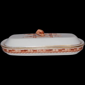 Antique Porcelain Razor Box from England